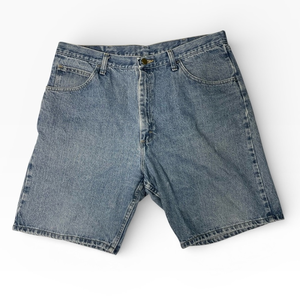 Wrangler Men’s Denim Shorts Relaxed Fit Size 38 Blue